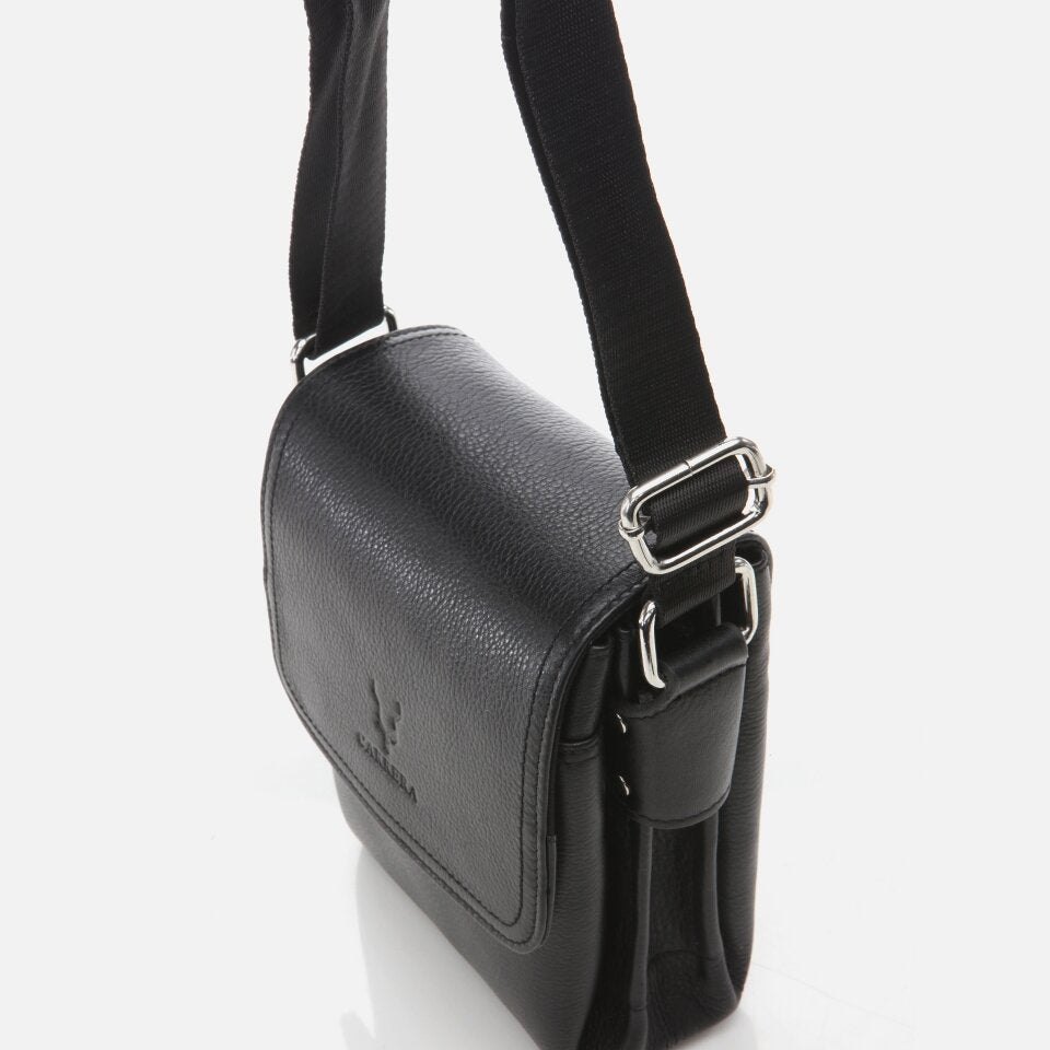 Genuine Leather Black Men's Bag