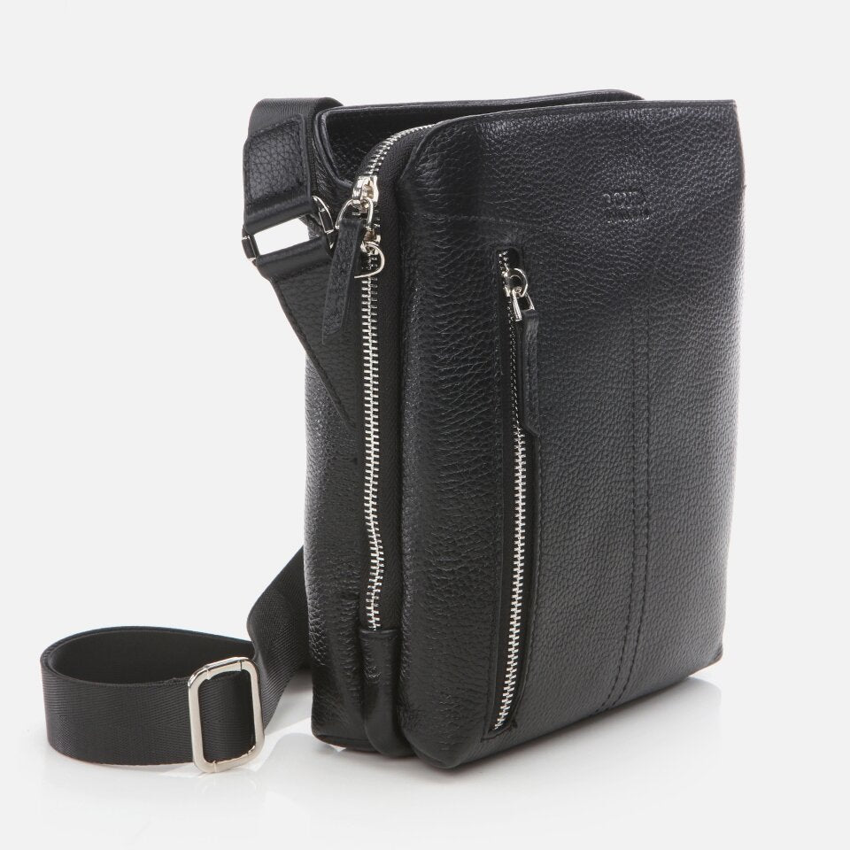 Genuine Leather Black Men's Bag