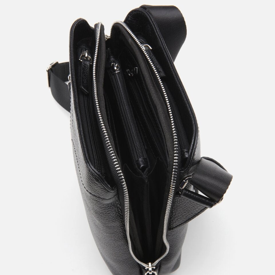 Genuine Leather Black Men's Bag