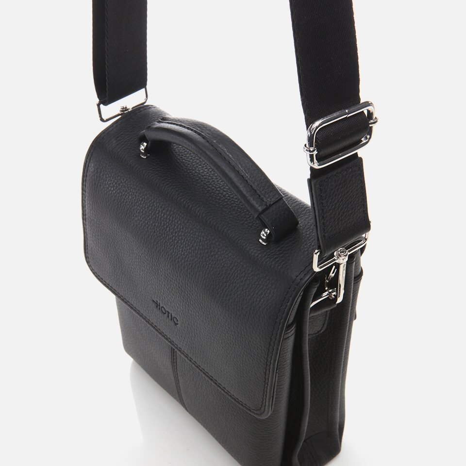 Genuine Leather Black Men's Bag