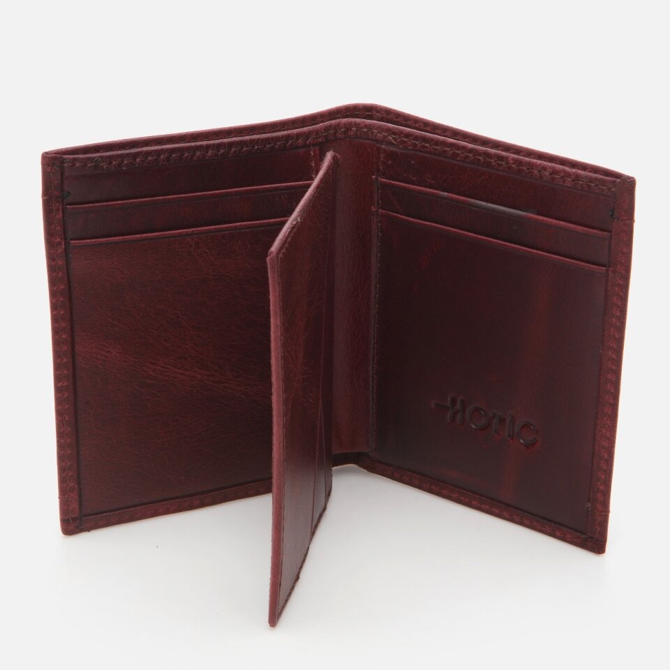 Genuine Leather Burgundy Men's Wallet