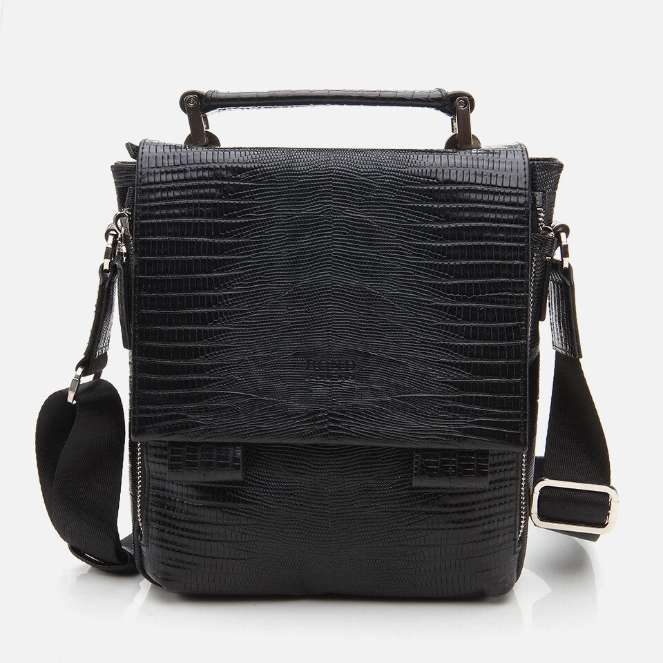 Genuine Leather Black Men's Bag