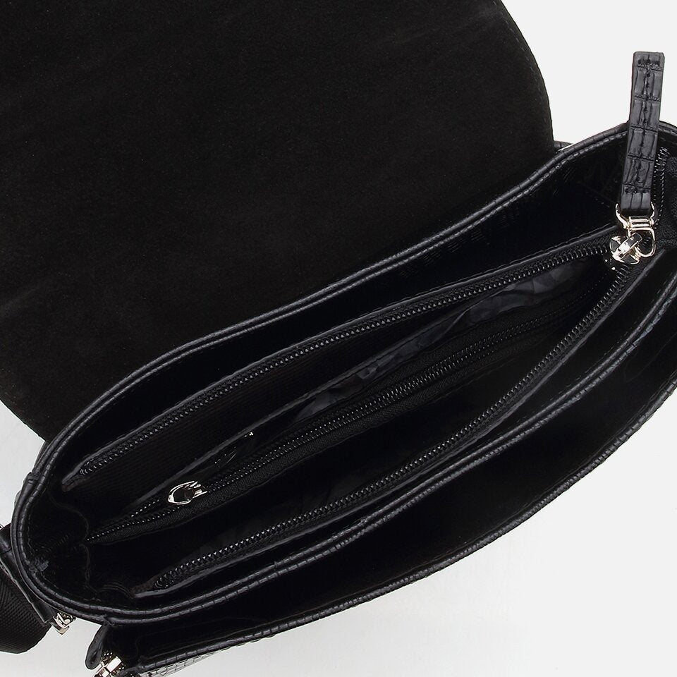 Genuine Leather Black Men's Bag