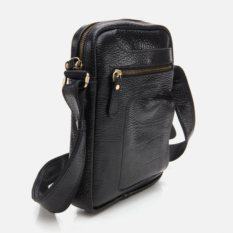 Genuine Leather Black Men's Bag