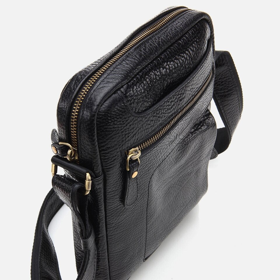 Genuine Leather Black Men's Bag