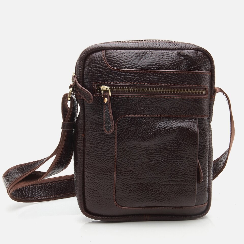 Genuine Leather Brown Men's Bag