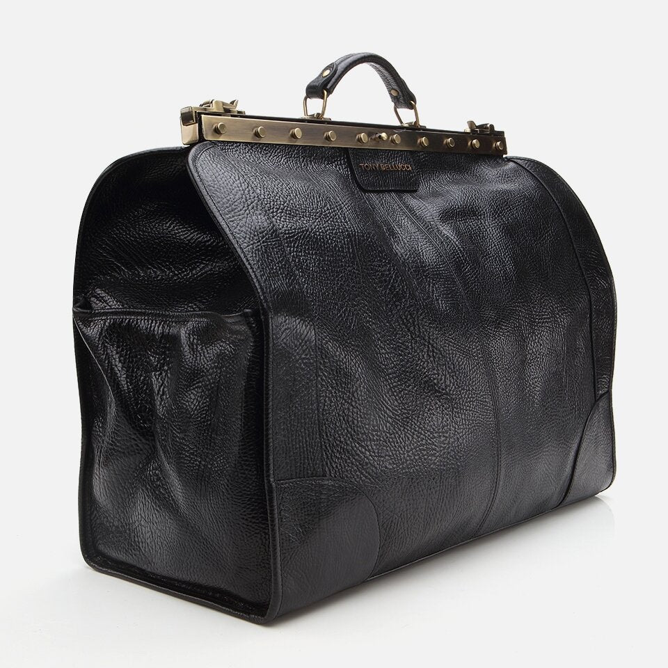 Genuine Leather Black Men's Bag