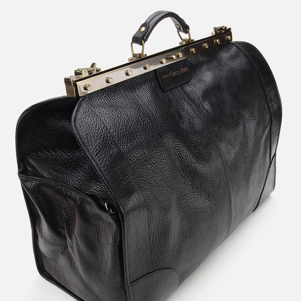 Genuine Leather Black Men's Bag