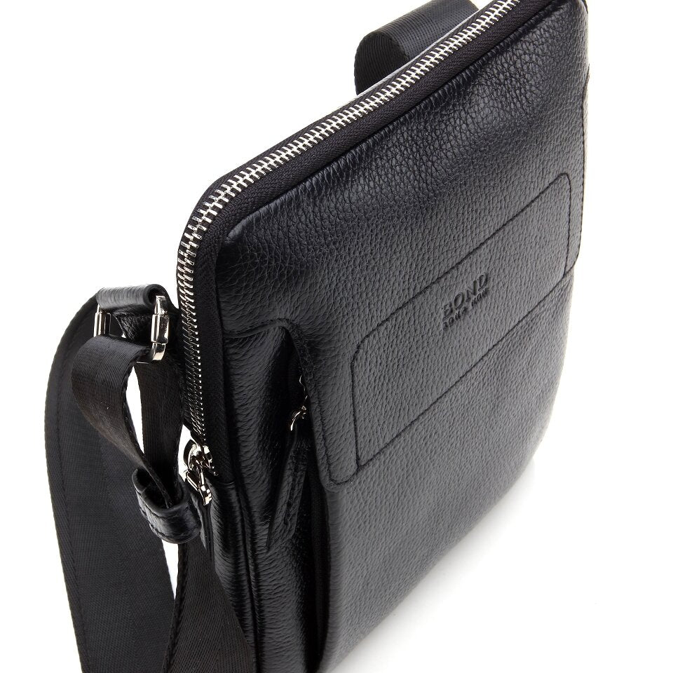 Genuine Leather Black Men's Bag