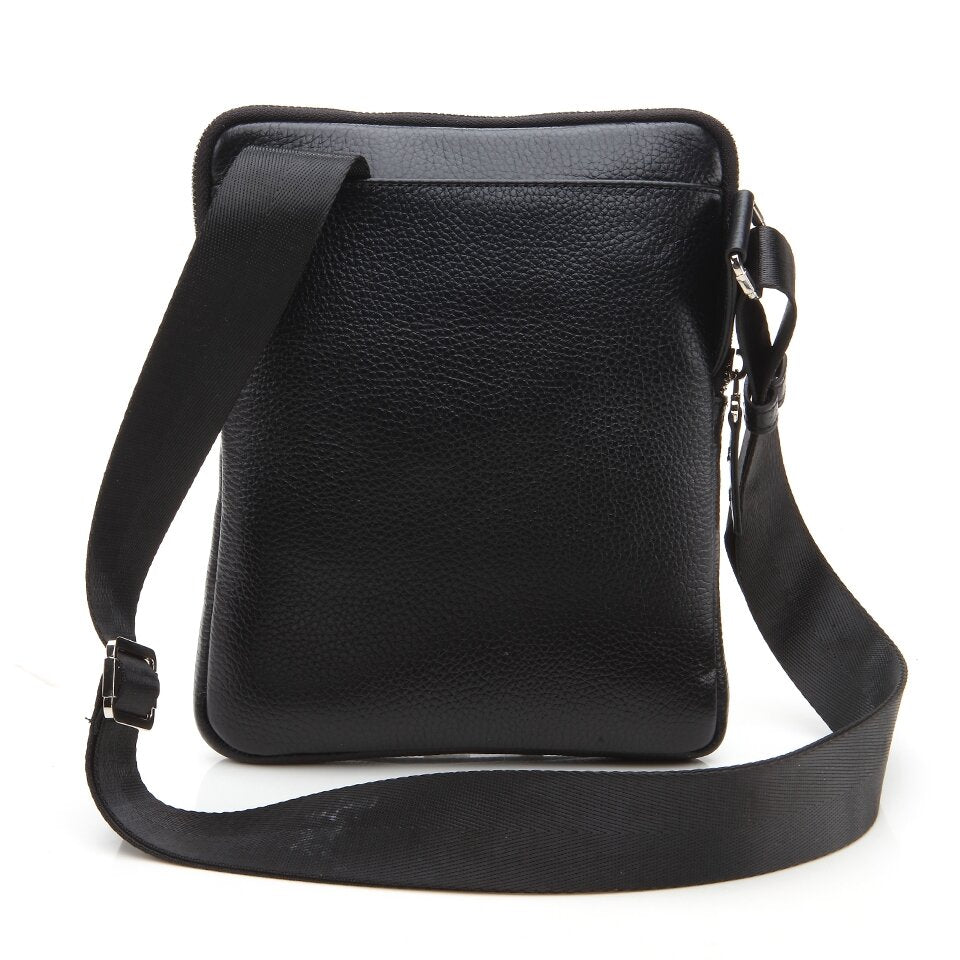 Genuine Leather Black Men's Bag