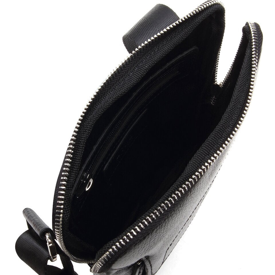 Genuine Leather Black Men's Bag