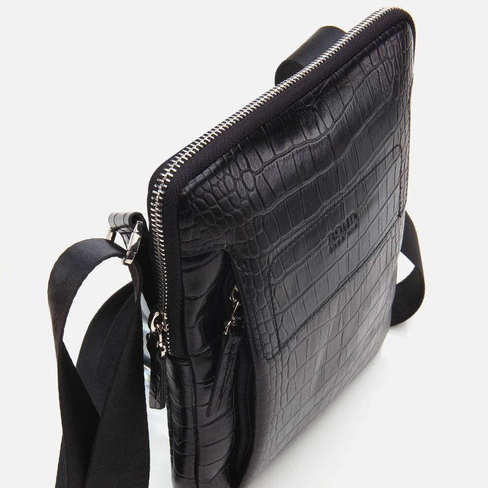 Genuine Leather Black Men's Bag