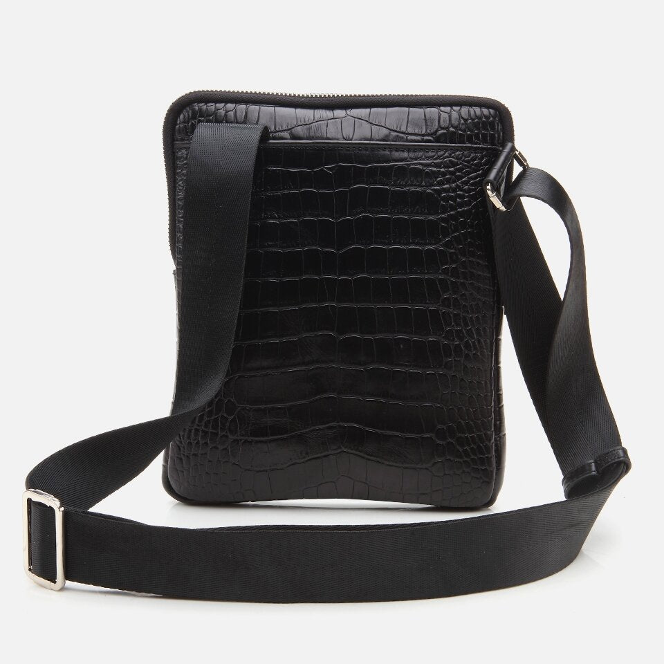 Genuine Leather Black Men's Bag