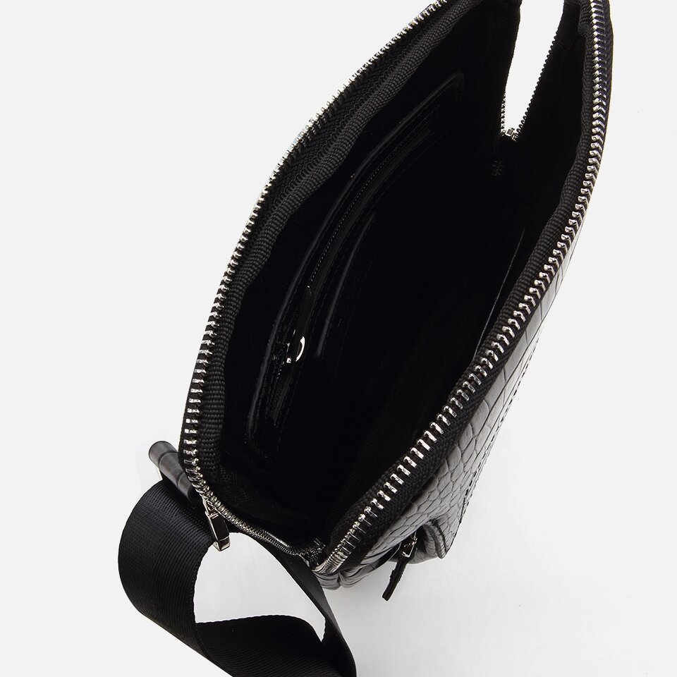 Genuine Leather Black Men's Bag