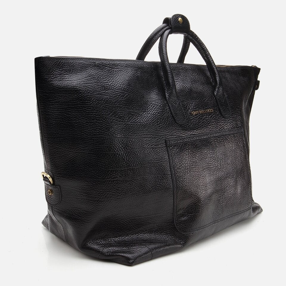 Genuine Leather Black Men's Bag