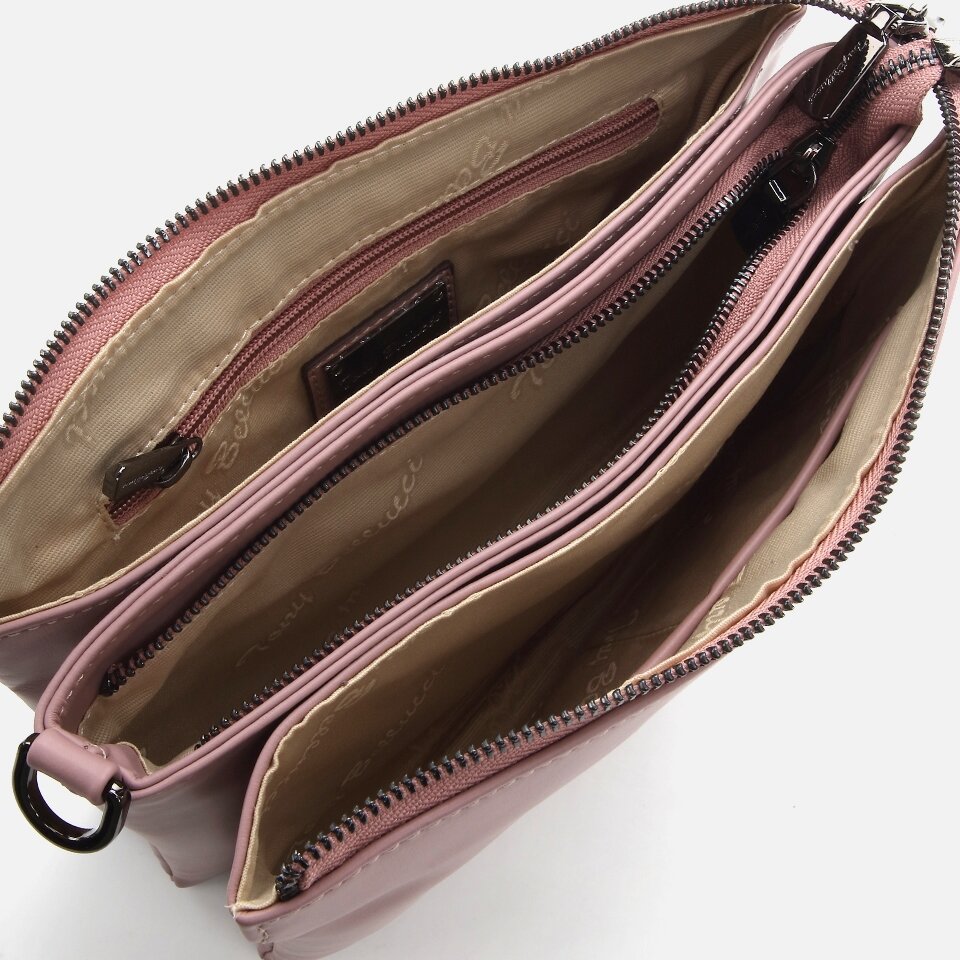 Genuine Leather Rose Pink Women's Mini (Crossbody) Bag