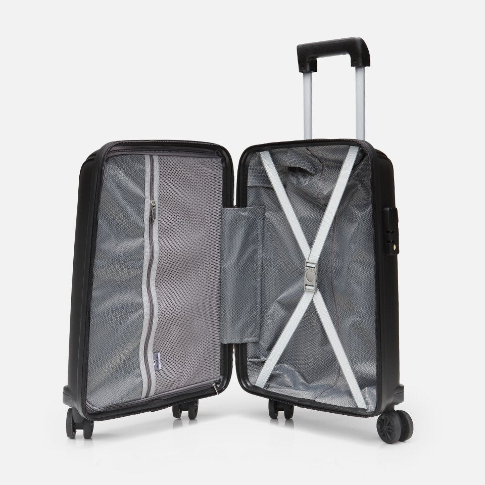 Black Travel Cabin Size Suitcase