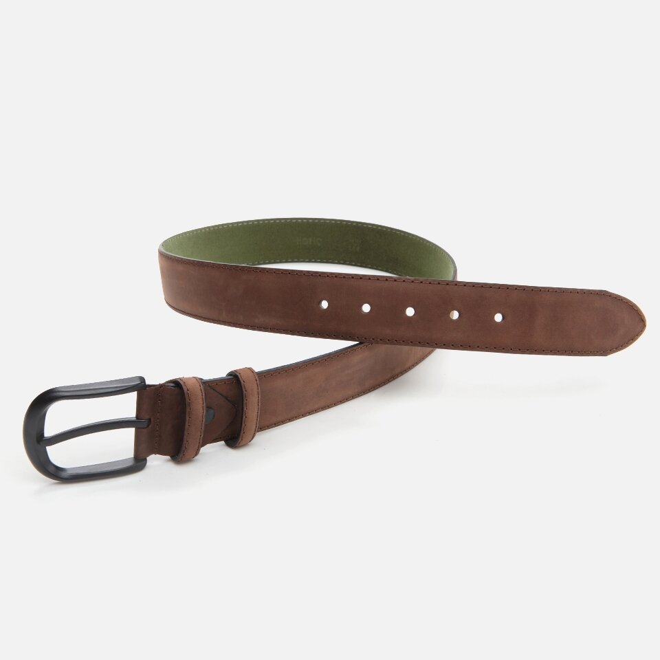 Genuine Leather Taupe Men's Belt