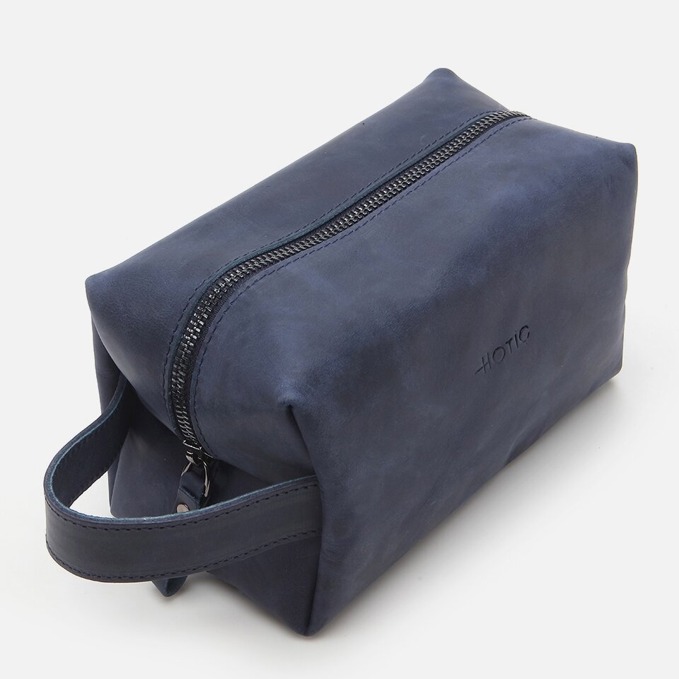 Genuine Leather Blue Men's Bag