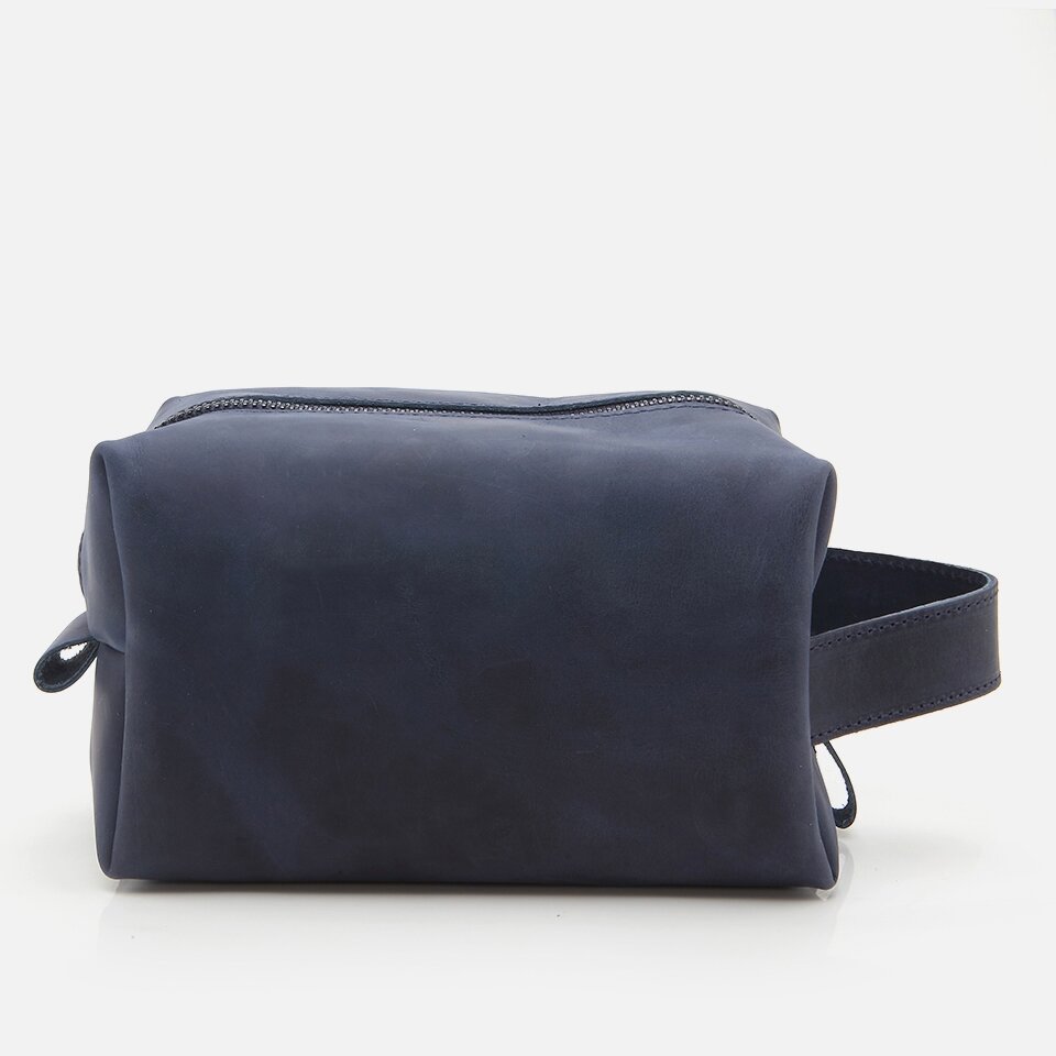 Genuine Leather Blue Men's Bag