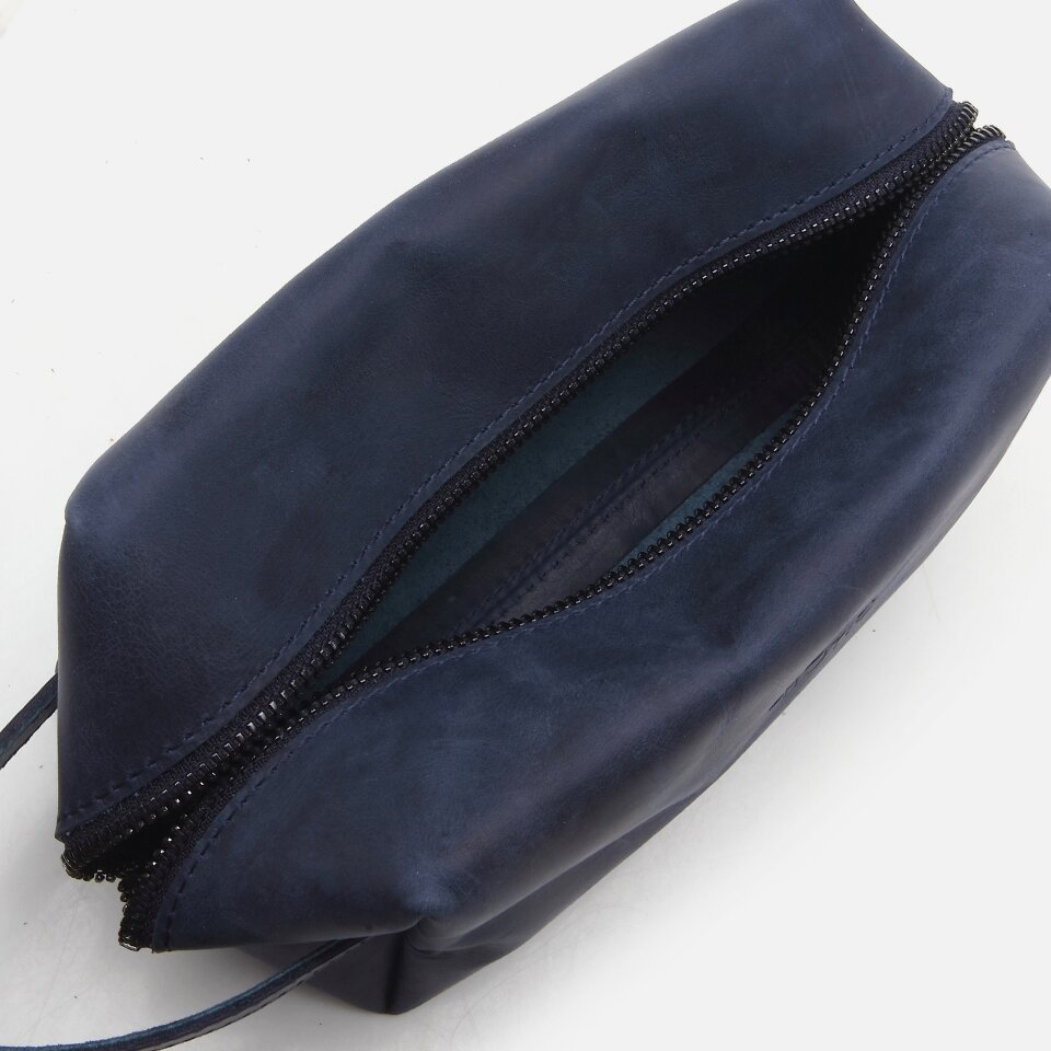 Genuine Leather Blue Men's Bag