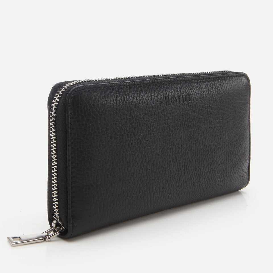 Genuine Leather Black Women's Wallet