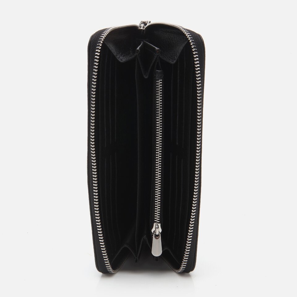 Genuine Leather Black Women's Wallet
