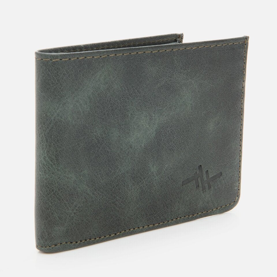 Genuine Leather Khaki Men's Wallet