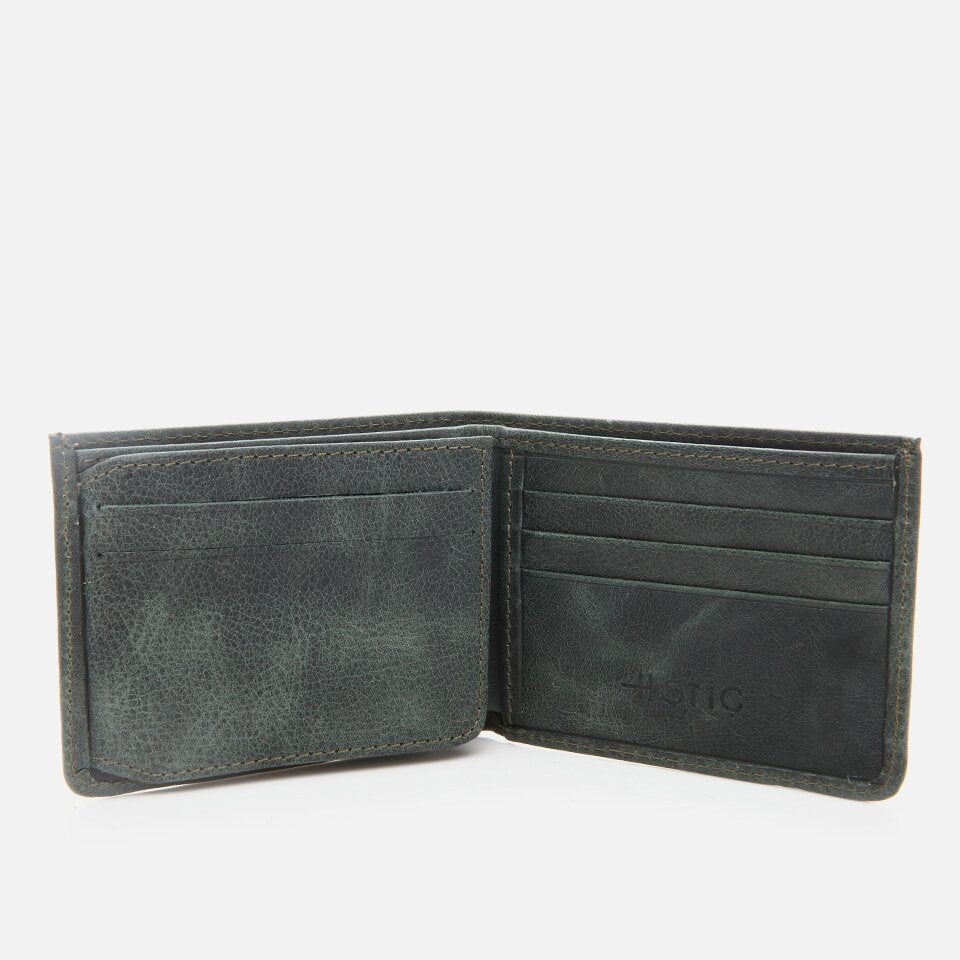 Genuine Leather Khaki Men's Wallet