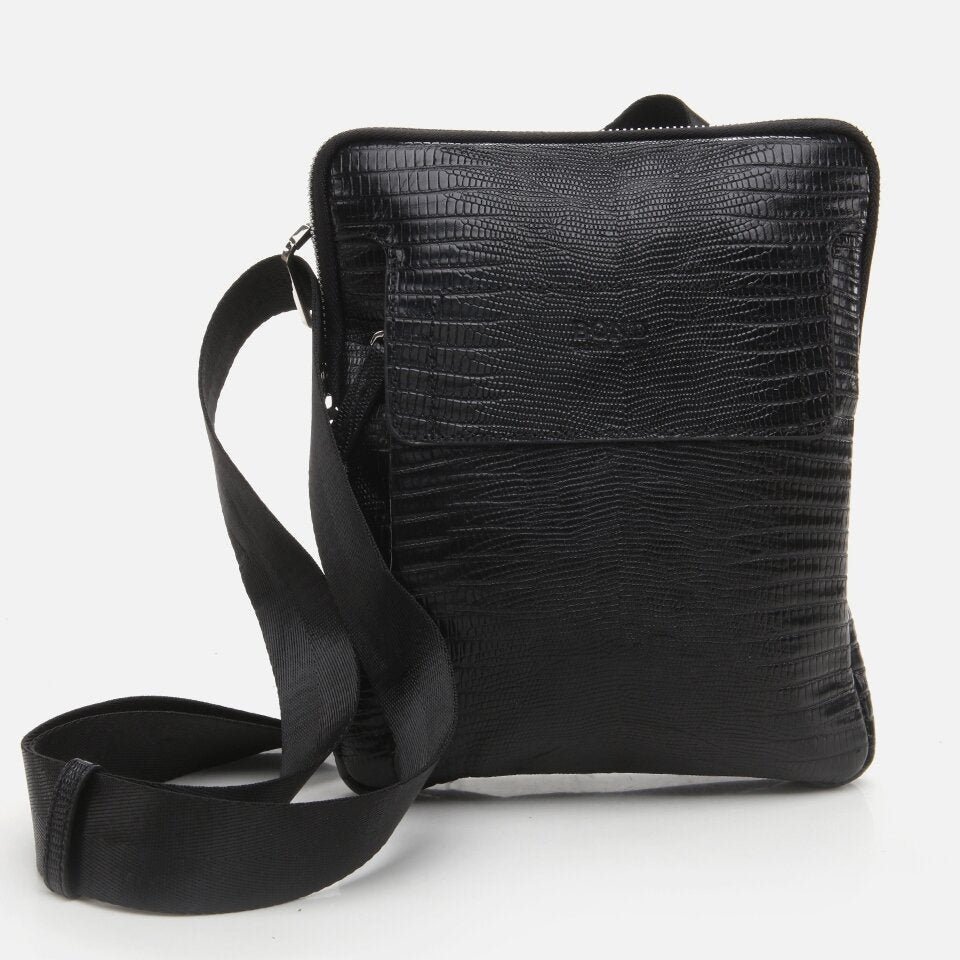 Genuine Leather Black Men's Bag