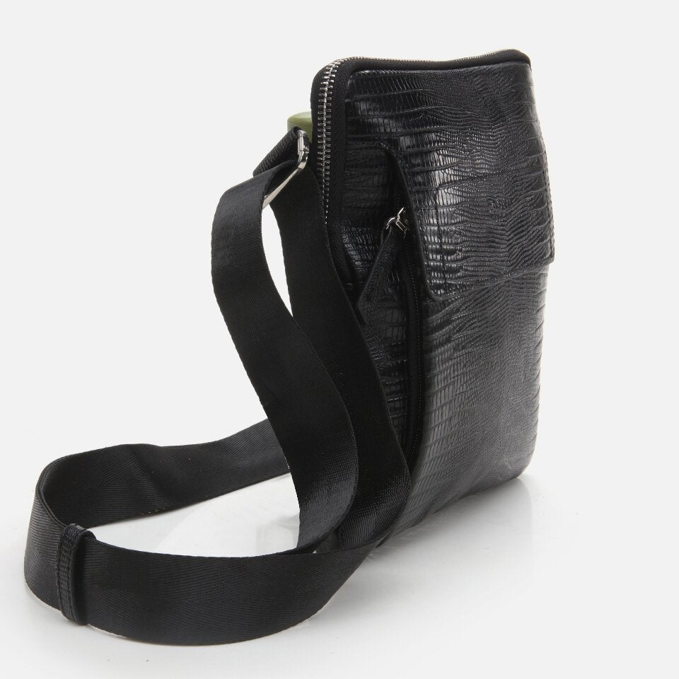 Genuine Leather Black Men's Bag