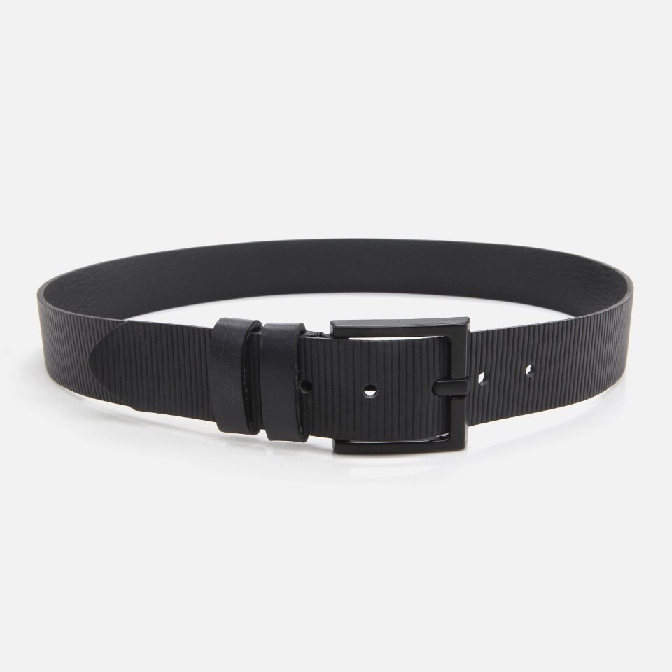Genuine Leather Black Men's Belt