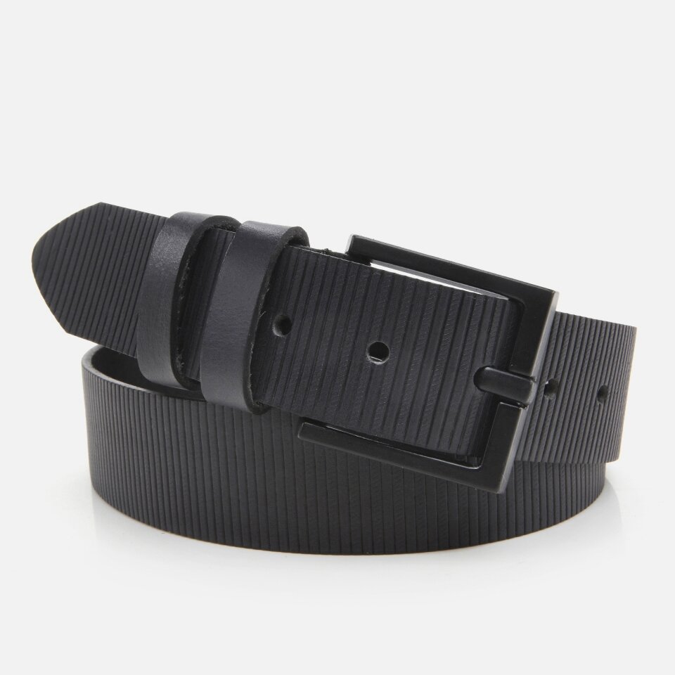 Genuine Leather Black Men's Belt