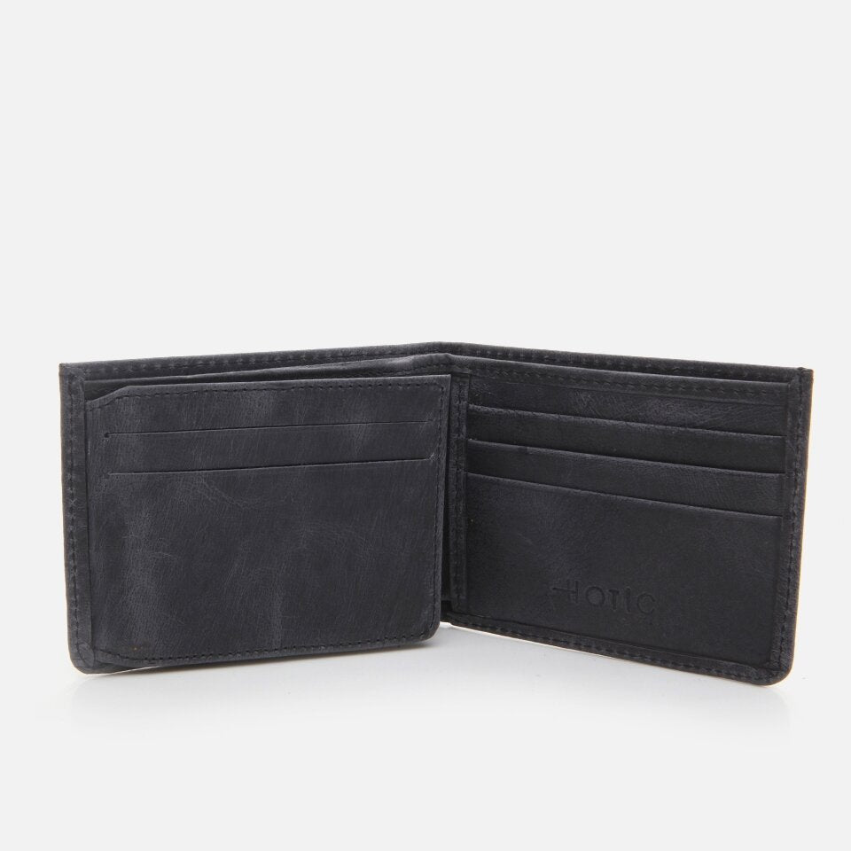 Genuine Leather Navy Blue Men's Wallet