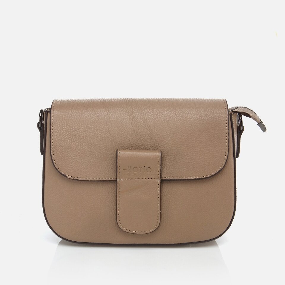 Genuine Leather Beige Women's Bag