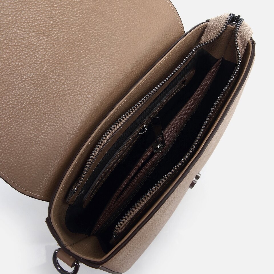 Genuine Leather Beige Women's Bag