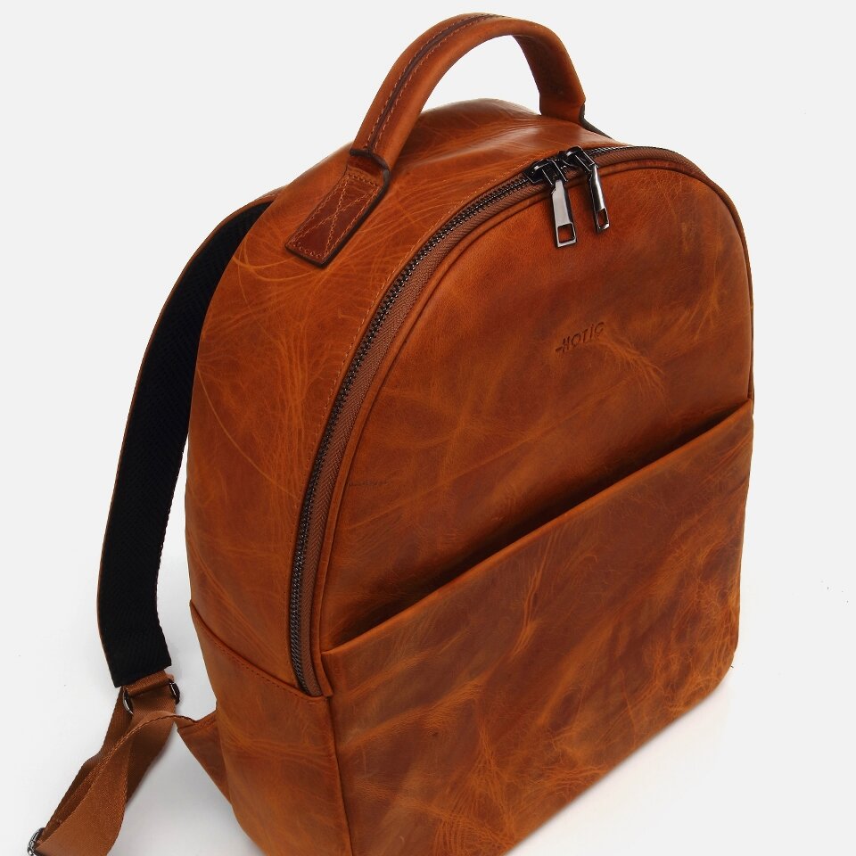 Genuine Leather Taba Men's Backpack