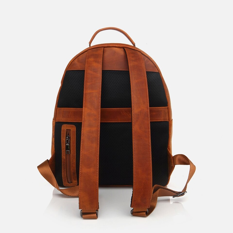 Genuine Leather Taba Men's Backpack