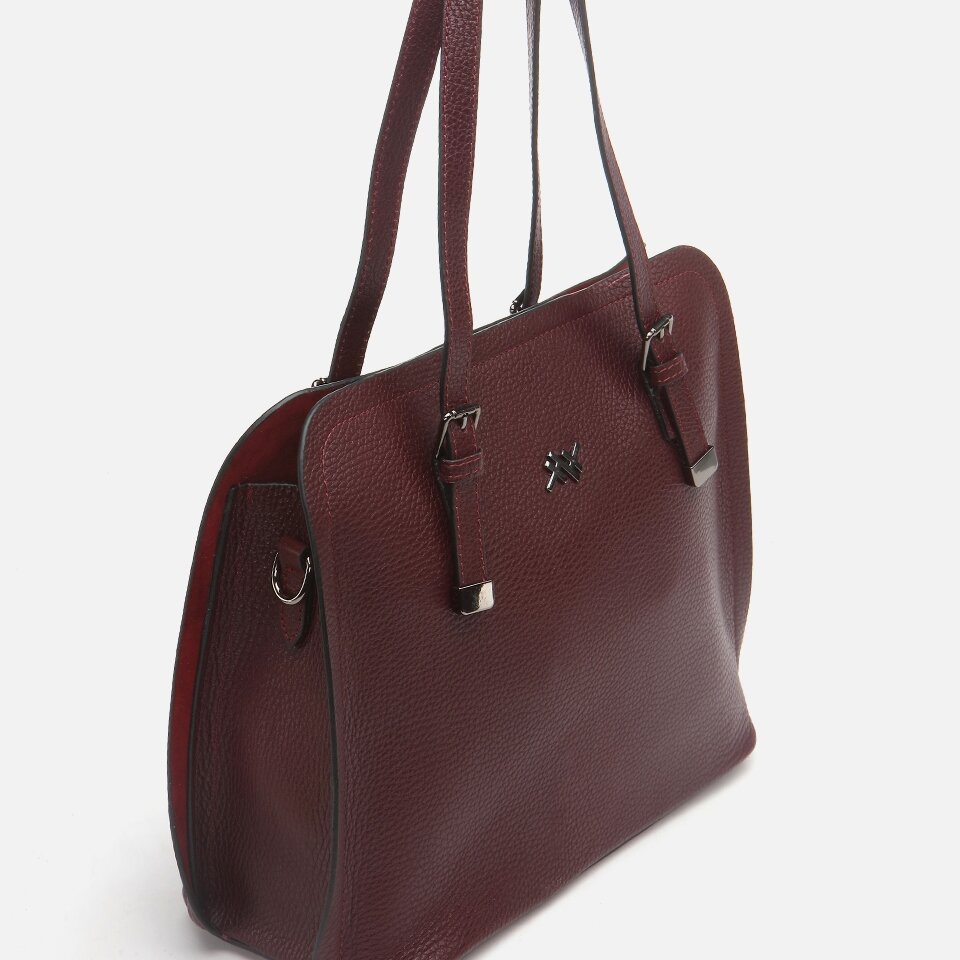 Genuine Leather Maroon Women's Bag
