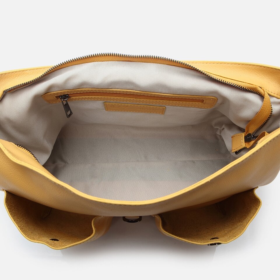 Genuine Leather Yellow Men's Bag x Danilo Zanna