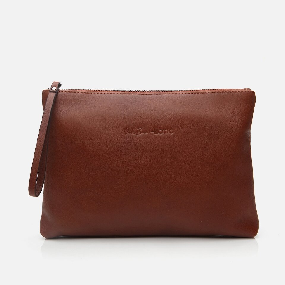 Genuine Leather Walnut Men's Bag x Danilo Zanna