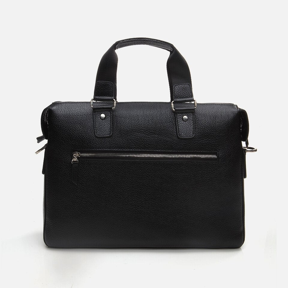 Genuine Leather Black Men's Bag