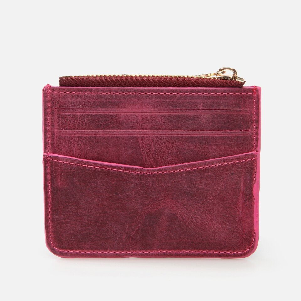 Genuine Leather Maroon Women's Wallet