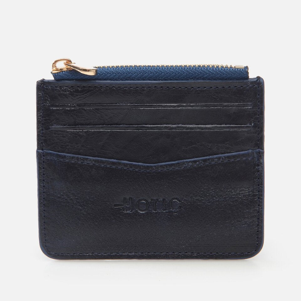 Genuine Leather Navy Blue Men's Wallet
