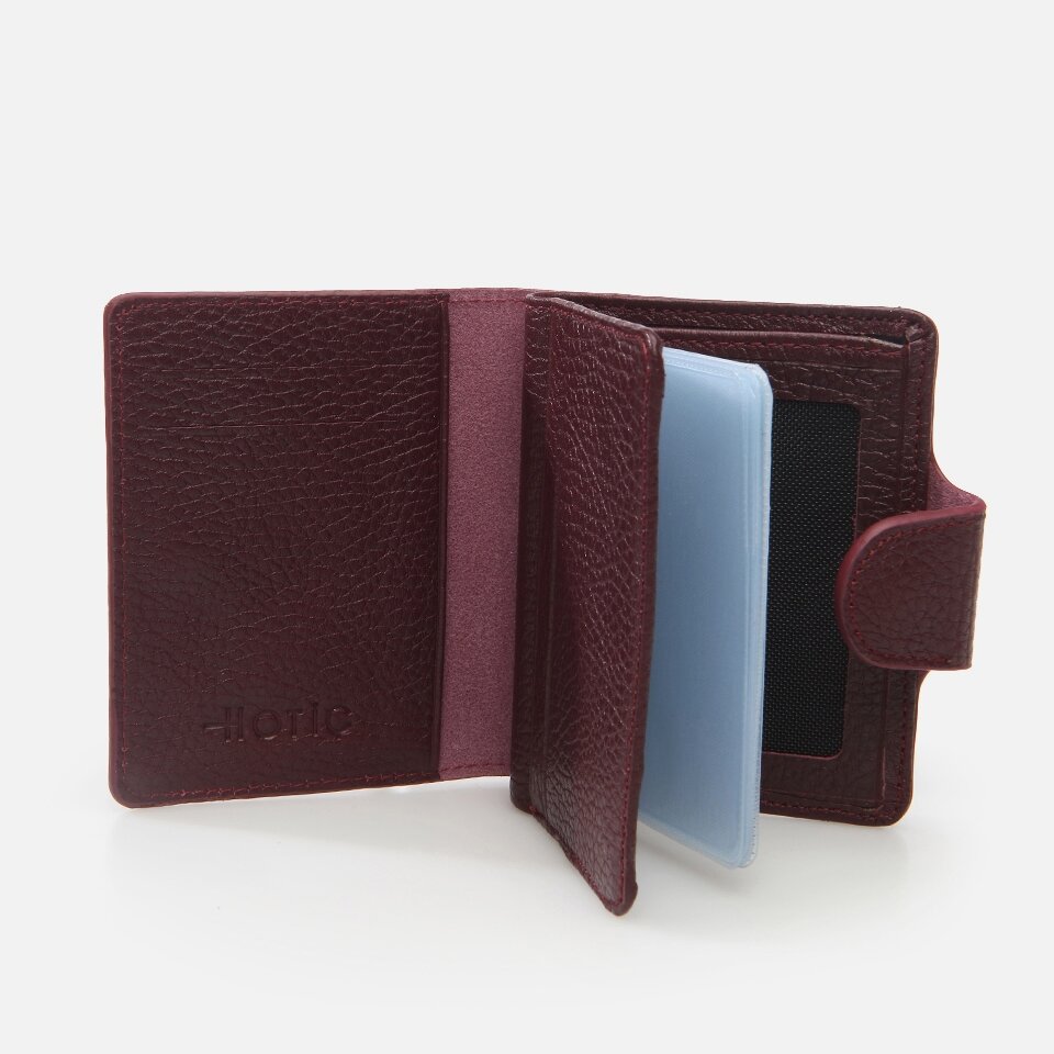 Genuine Leather Burgundy Men's Wallet
