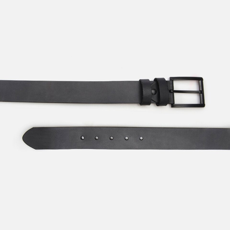 Genuine Leather Black Men's Belt