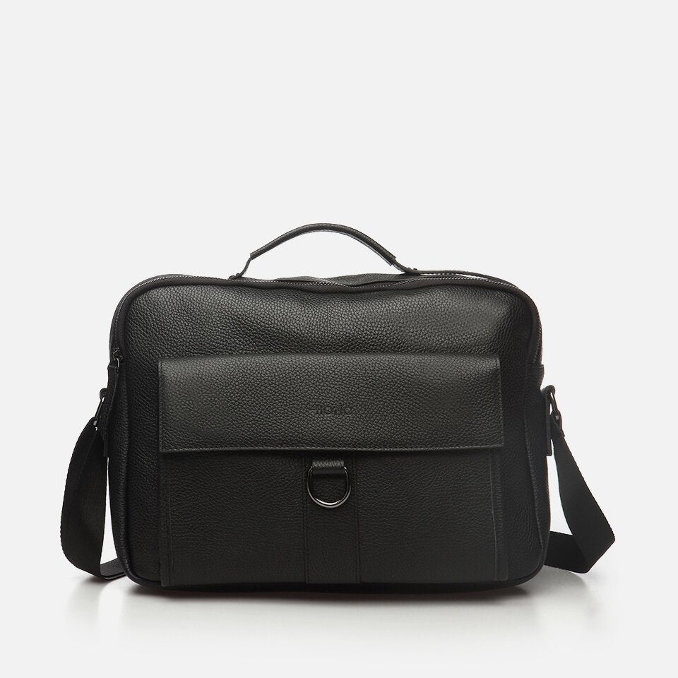 Genuine Leather Black Men's Bag