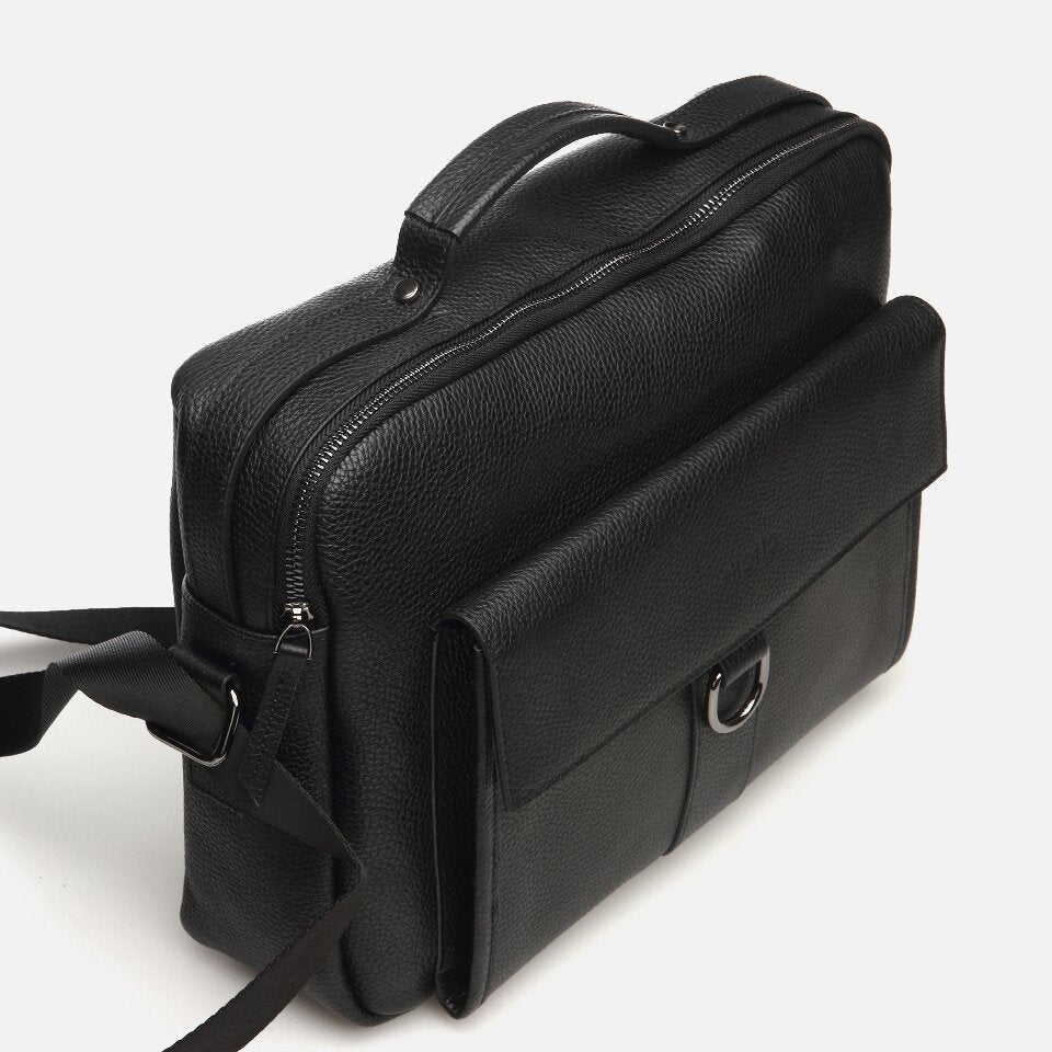 Genuine Leather Black Men's Bag