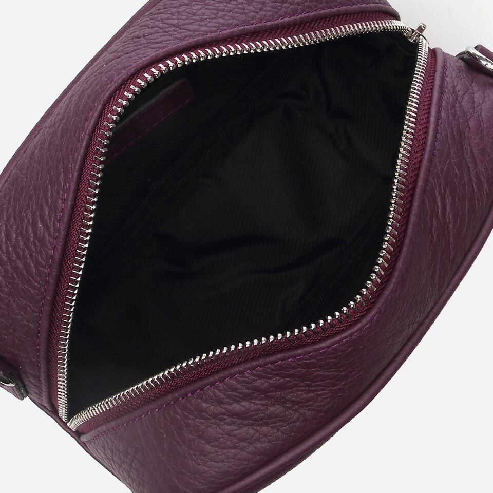 Genuine Leather Purple Women's Mini (Crossbody) Bag