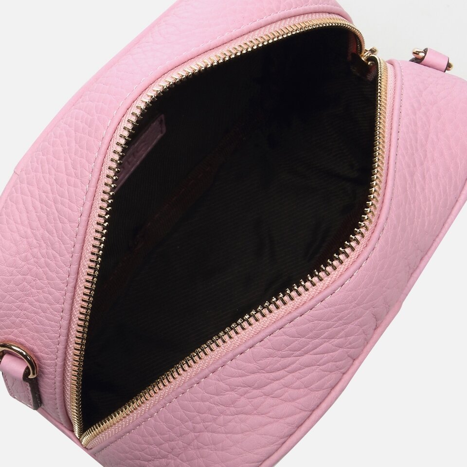 Genuine Leather Pink Women's Mini (Crossbody) Bag